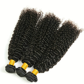 3pcs Bundles 100% Unprocessed Virgin Human Hair Weave 3 Bundles Kinky Curly Hair Extensions Bundles Mixed Length