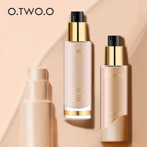 O.TWO.O Liquid Foundation Cream Full Coverage Concealer Whitening Moisturizer 8 Colors Oil-control Waterproof Face Foundation