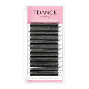 TDANCE 8-15MIX YY Shape Hand Woven Premium Mink Soft Light Natural Eyelashes Extension Makeup Mesh Net Cross False Eyelash