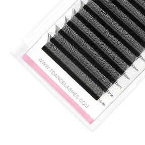 TDANCE 8-15MIX YY Shape Hand Woven Premium Mink Soft Light Natural Eyelashes Extension Makeup Mesh Net Cross False Eyelash