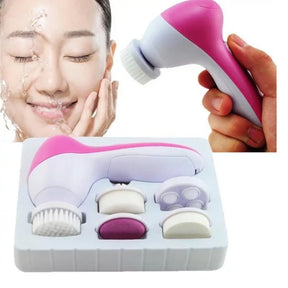 5 in 1 Electric Face Cleansing Brush  Multifunction Facial Cleanser Skin Care Massager Scrubber Exfoliator