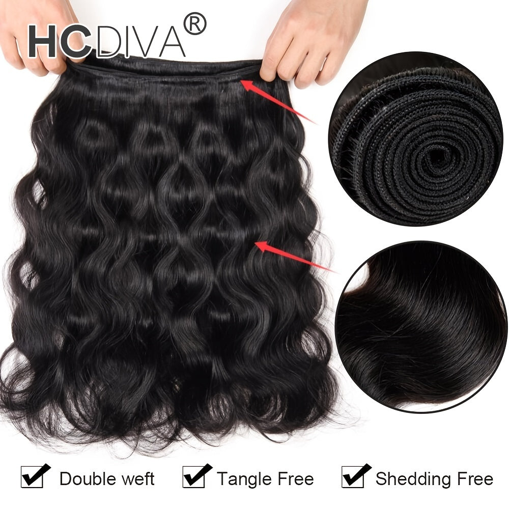 Brazilian Body Wave Hair Bundles 3 Pieces Body Wave Human Hair Bundles 10A 10-32 Inch Remy Human Hair Extensions For Women