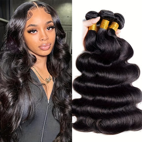 3pcs Body Wave Bundles Virgin Human Hair Weave Extensions For Women Body Wave Human Hair Bundles