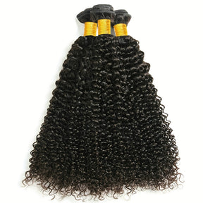 3pcs Bundles 100% Unprocessed Virgin Human Hair Weave 3 Bundles Kinky Curly Hair Extensions Bundles Mixed Length